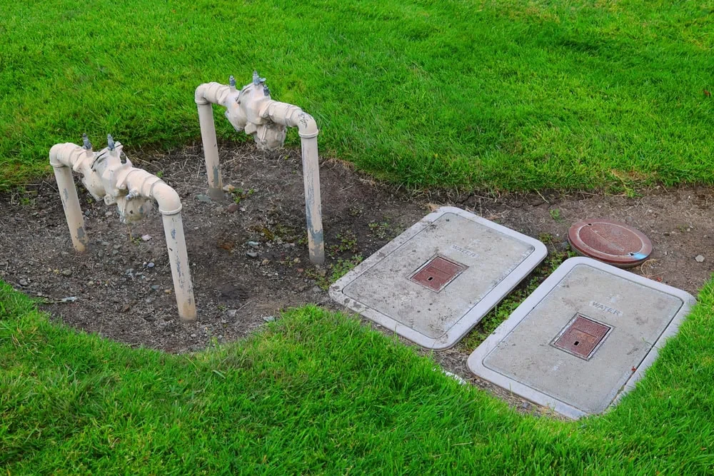 Irrigation Pipes Utility Boxes Grass Mclennan County Texas