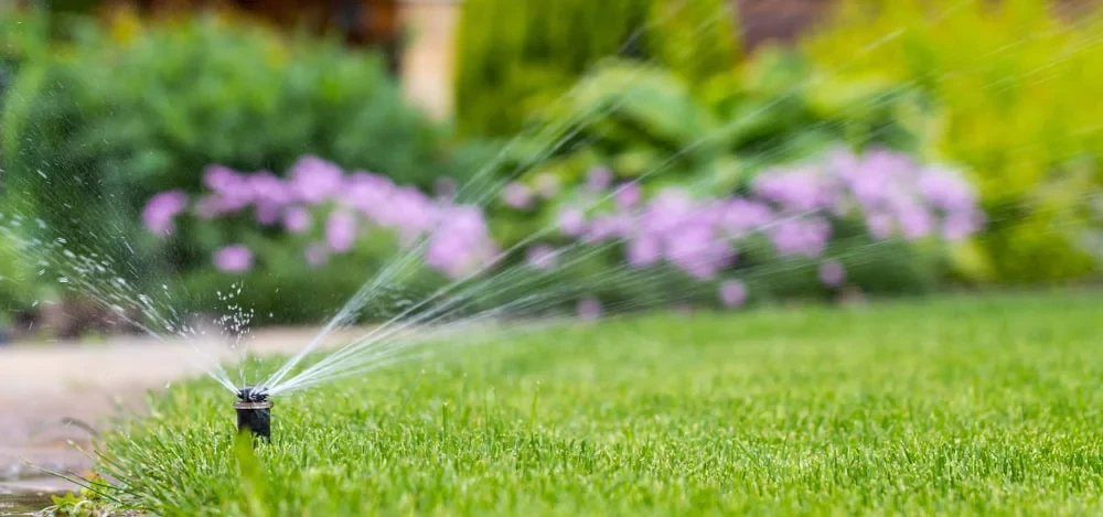 Sprinkler Watering Garden Grass Mclennan County Texas