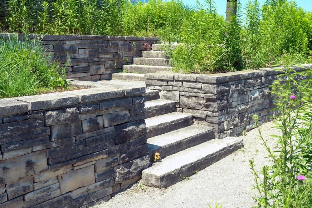 Stone Steps Garden Sunlight Mclennan County Texas
