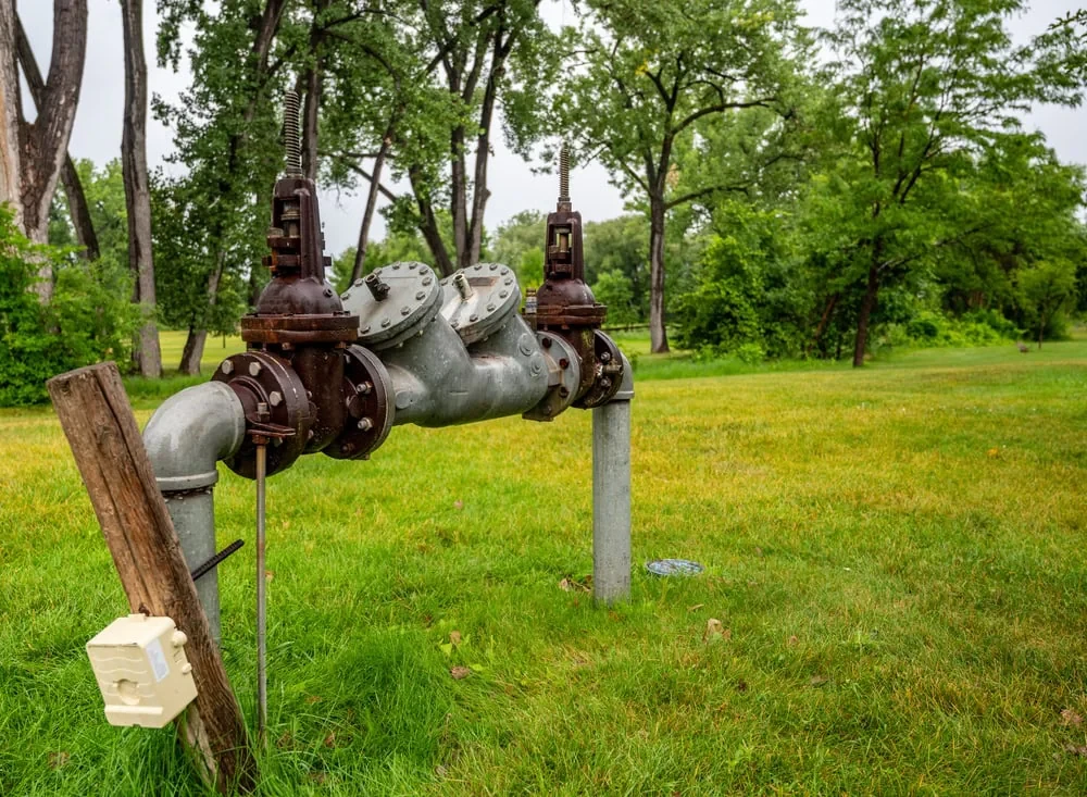 Water Backflow Valve Landscape Mclennan County Texas